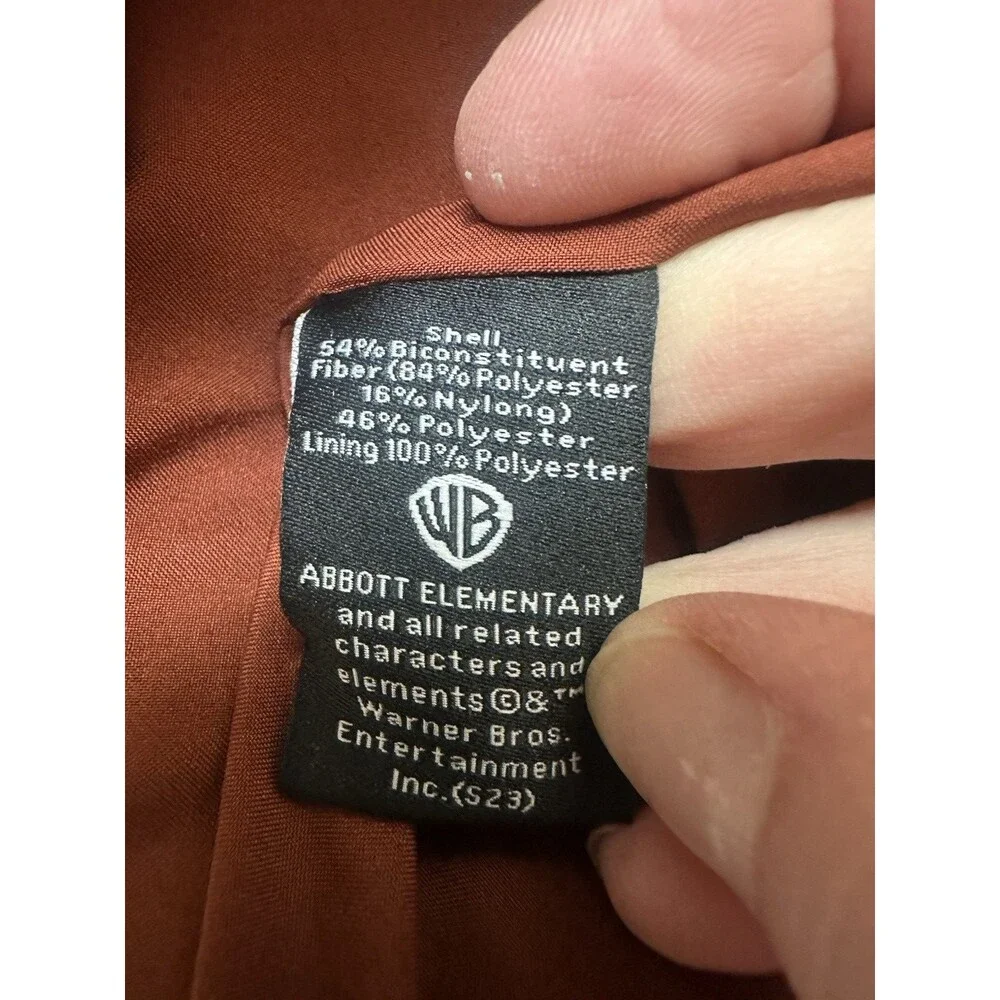 NWT Men's L Corduroy Blazer Abbott Elementary Brown Jacket One Button $99 NEW
